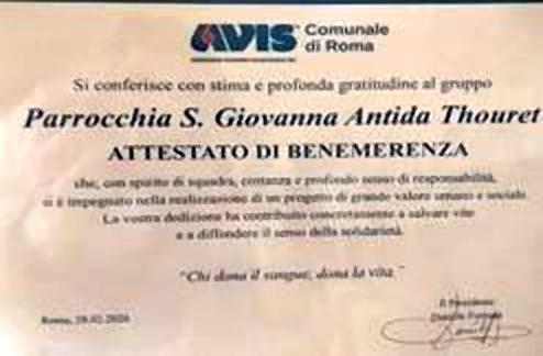 18 anni di donazioni sangue