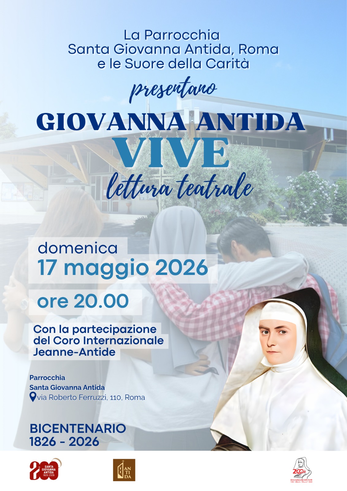 lettura teatrale Giovanna Antida vive